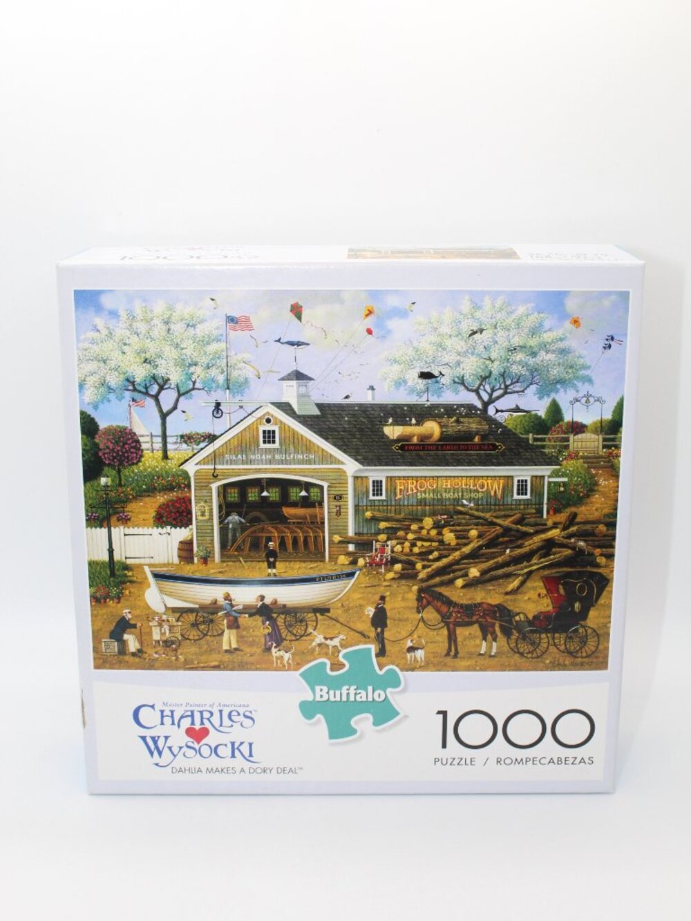 Charles Wysocki "Dahlia Makes a Dory Deal" 1000 Piece Jigsaw Puzzle Complete W P